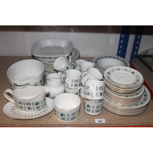 266 - Royal Doulton Tapestry pattern dinner service.
