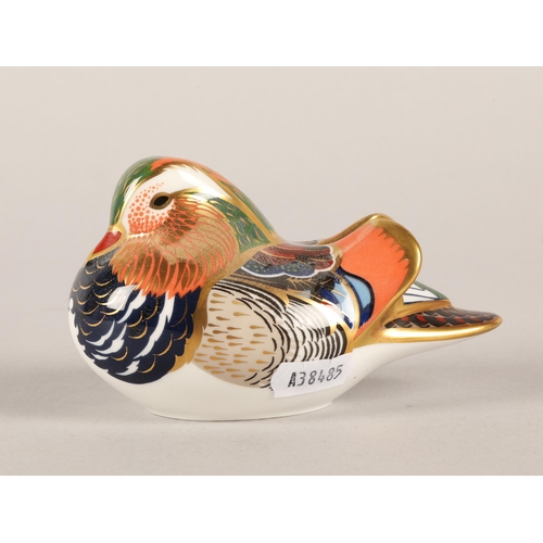 16 - Crown Derby paperweight of a Duck