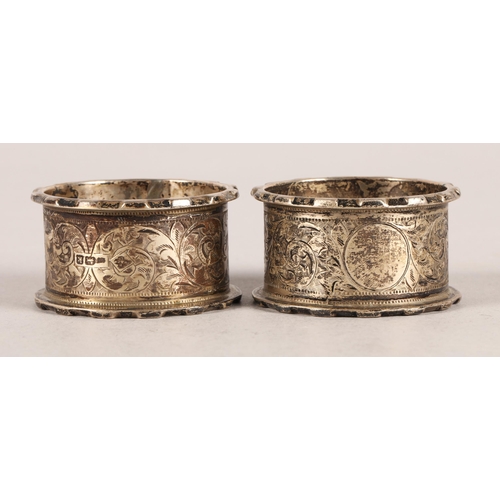 219 - Two silver napkin rings, 54g