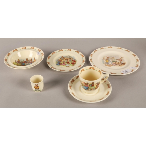 30 - Royal Doulton Bunnykins nursery set (6)