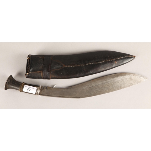 47 - Eastern Kukri in scabbard.