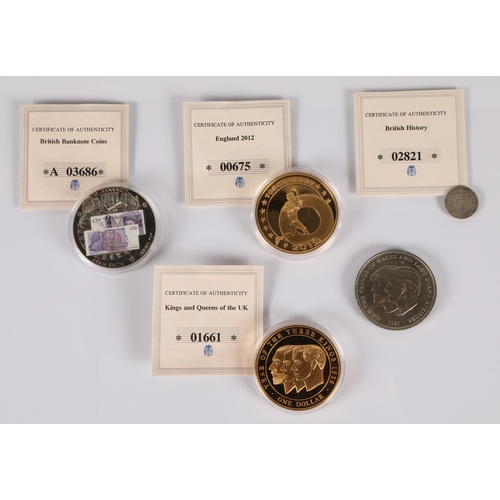 60 - Assorted collectors coins to include 1895 threepence, 2012 Olympics, etc