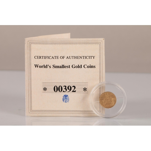 63 - 14ct gold 0.5g Elizabeth II 2008 proof coin