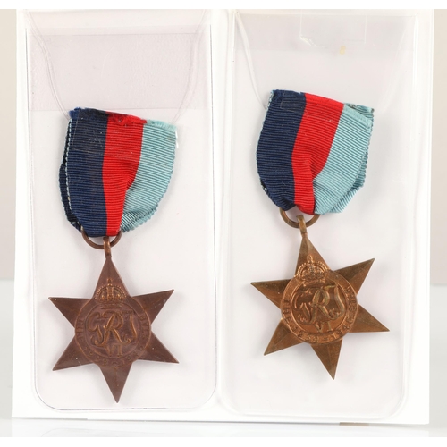 72 - Two British WWII 1939-1945 Star medals (2)