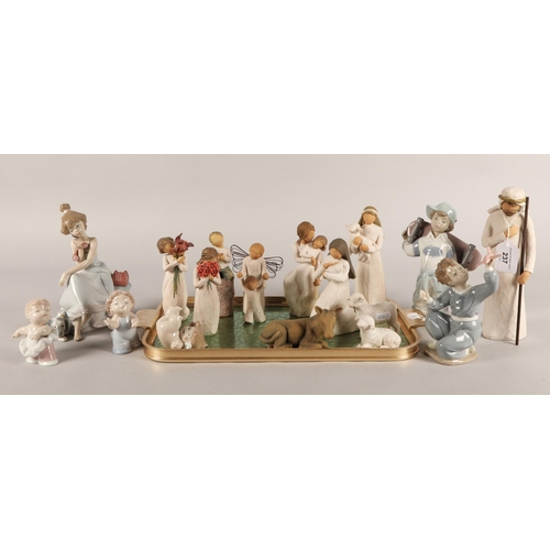 237 - Willow Tree nativity set, boxed also other other Willow Tree figures, Nao, etc