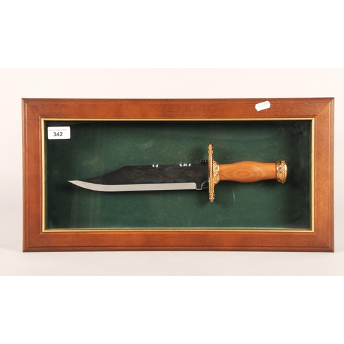 342 - John Wayne commemorative replica bowie knife