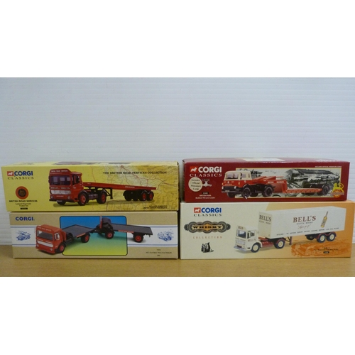 10 - Collection of boxed Corgi diecast models to include Classics range 97329 Bedford O articulated, Brit... 