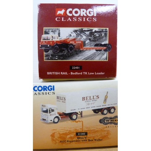 10 - Collection of boxed Corgi diecast models to include Classics range 97329 Bedford O articulated, Brit... 