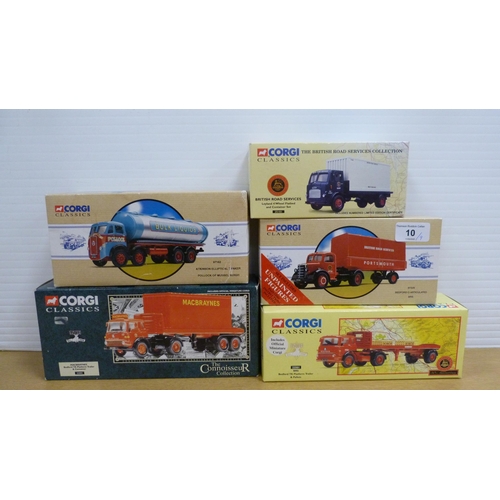 10 - Collection of boxed Corgi diecast models to include Classics range 97329 Bedford O articulated, Brit... 