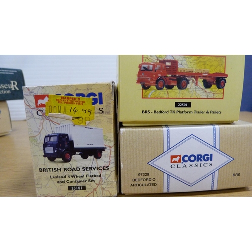 10 - Collection of boxed Corgi diecast models to include Classics range 97329 Bedford O articulated, Brit... 