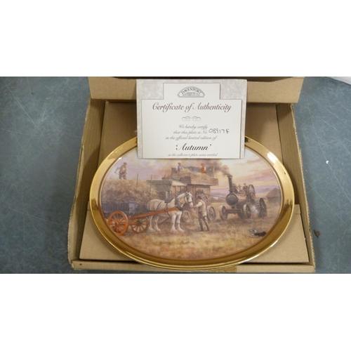 100 - Carton containing boxed collector's plates to include Bradford Exchange and Golden Year Collection. ... 