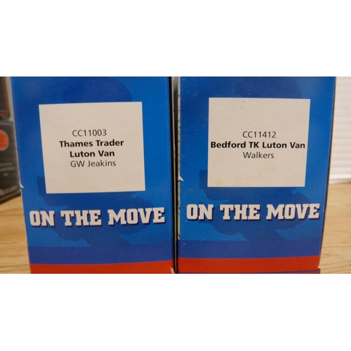 12 - Carton containing a collection of diecast models to include limited edition On the Move range CC1103... 