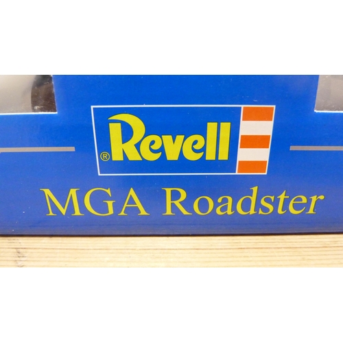 15 - Four boxed Revell diecast model to include 08447 MGA Roadster, two 08443 MGA Roadsters, and 08802 Au... 