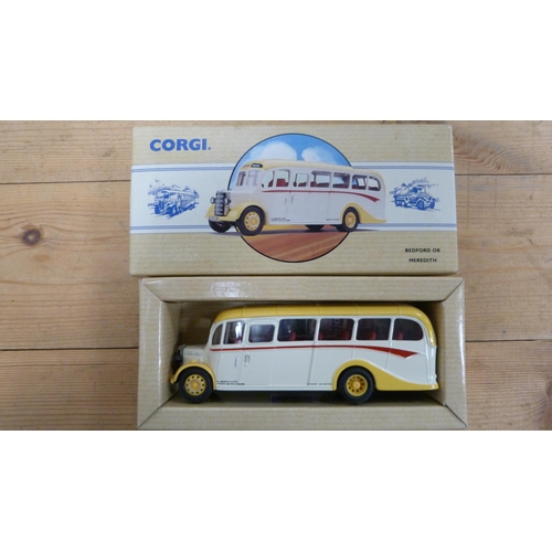 18 - Six boxed Corgi Classics range diecast models to include two 97313 Guy Arab Paisley & District b... 