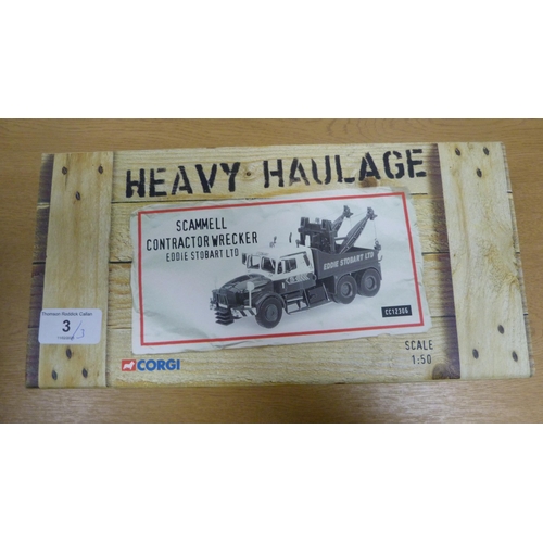 3 - Three Corgi diecast models to include two limited edition examples, Road Transport Heritage range Sc... 