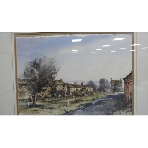 38 - John SibsonThornton Rust, SwaledaleWatercolour, and J Irwin, Town Square.  (2)... 