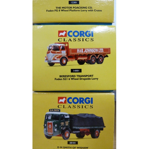 5 - Boxed Corgi Classic diecast models to include Foden 521 Mickey Mouse cylindrical tanker, 18401 Briti... 