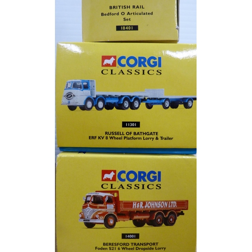 5 - Boxed Corgi Classic diecast models to include Foden 521 Mickey Mouse cylindrical tanker, 18401 Briti... 