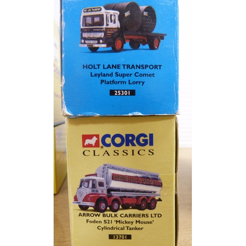 5 - Boxed Corgi Classic diecast models to include Foden 521 Mickey Mouse cylindrical tanker, 18401 Briti... 