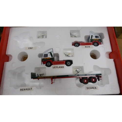 6 - Group of Corgi Eddie Stobart diecast models, mainly boxed examples and a part set.  