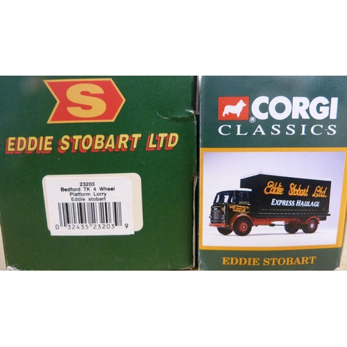 6 - Group of Corgi Eddie Stobart diecast models, mainly boxed examples and a part set.  