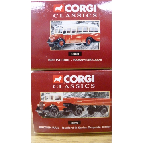 7 - Carton containing a collection of Corgi diecast models to include Corgi Classics collection 18403 Be... 