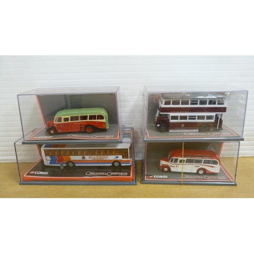 8 - Carton containing miscellaneous Corgi diecast models to include Exclusive First Editions range buses... 