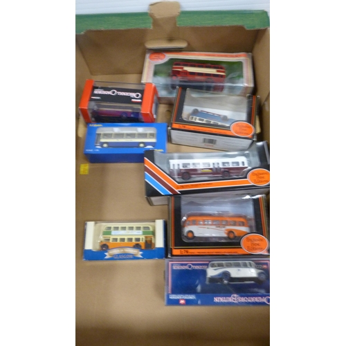 8 - Carton containing miscellaneous Corgi diecast models to include Exclusive First Editions range buses... 