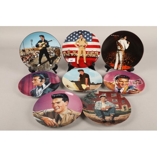 347 - Collection of Elvis Presley collector plates