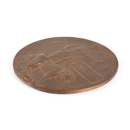 95 - British WWI death penny, Matthew Balmano Marshall