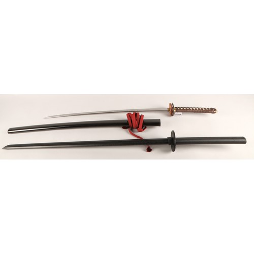 198 - Samurai sword and training sword