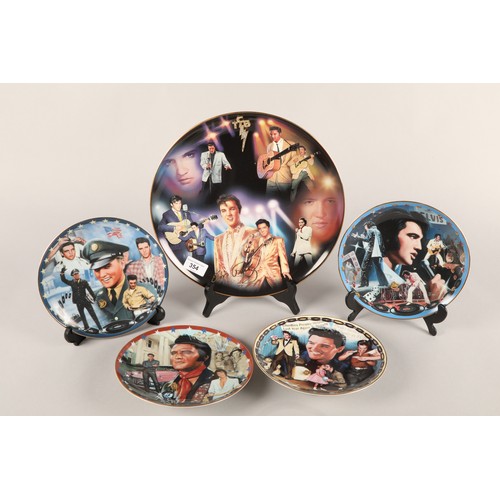 354 - Collection of Elvis Presley musical plates and decorative plates