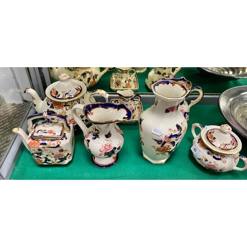 40 - Mason Mandalay ceramics to include teapots, vases jugs etc (8)