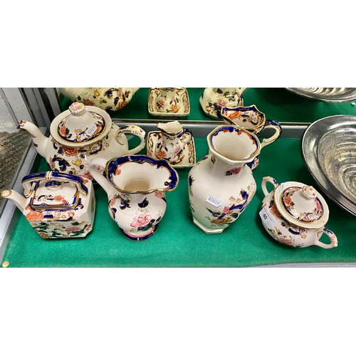 40 - Mason Mandalay ceramics to include teapots, vases jugs etc (8)