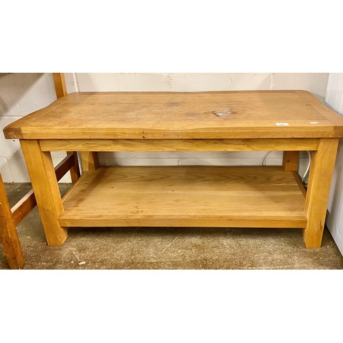 682 - Oak lounge table (stained)