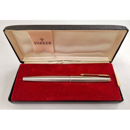 129 - Parker pen in box with 14k gold nib