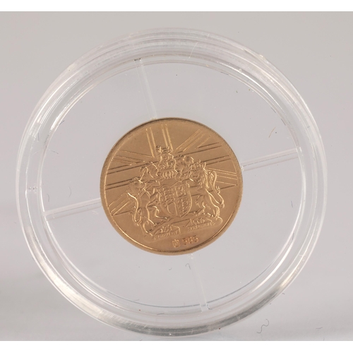 63 - 14ct gold 0.5g Elizabeth II 2008 proof coin