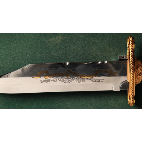 342 - John Wayne commemorative replica bowie knife