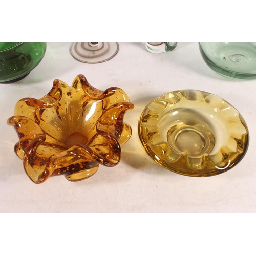 19 - Art Glass to include sculptures, vases, etc.  (6)