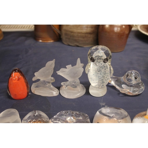 22 - Glass paperweights to include Iittala of Finland, Mats Jonasson, etc.