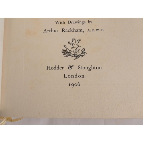 23 - RACKHAM ARTHUR (Illus).  Peter Pan in Kensington Gardens. 50 tipped in col. plates. Quarto... 