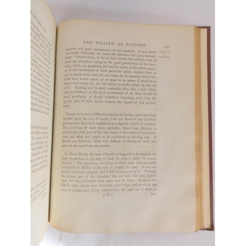 50 - SMITH ADAM.  An Inquiry into the Nature and Causes of the Wealth of Nations. 2 vols. Half title to V... 