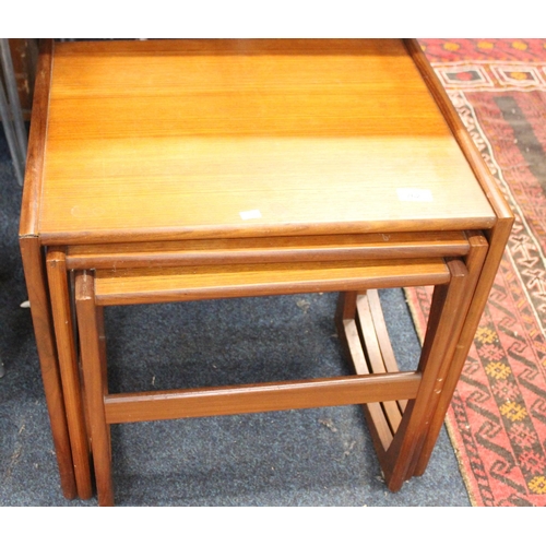 762 - Mid Century teak nest of tables.