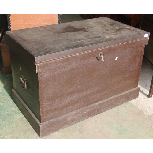 749 - Antique blanket box, 94cm wide.