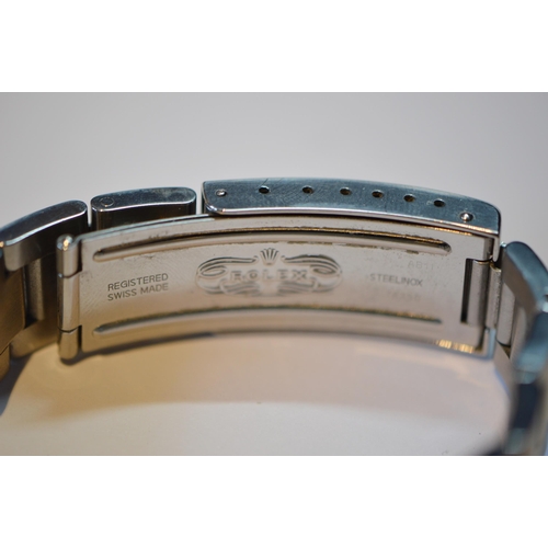 188 - Rolex Oyster Perpetual Air-King Precision gent's wristwatch, the silvered dial with baton indices, s... 