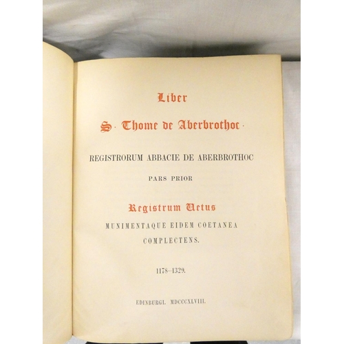 123 - HAY GEORGE.  History of Arbroath. Illus. Quarto. Orig. red cloth gilt. 2nd ed., Arbroath, ... 