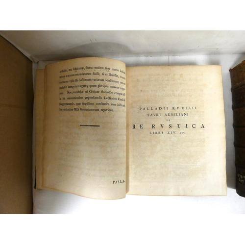 26 - GESNER JOHANN MATTHIAS.  Scriptores Rei Rusticae Veteres Latina ... Cato, Varro, Columella, Palladiu... 