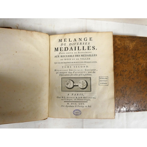 32 - (PELLERIN JOSEPH).  Melange de Diverses Medailles, 2 vols., and Supplements aux Six Volume... 