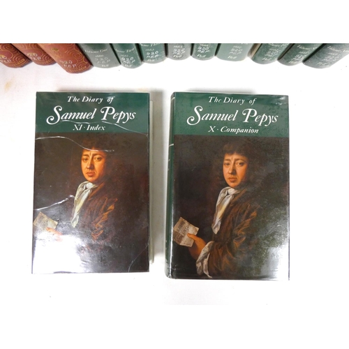 34 - PEPYS SAMUEL.  The Diary, ed. by Latham & Matthews. 11 vols. in d.w's. Ex lib. with la... 