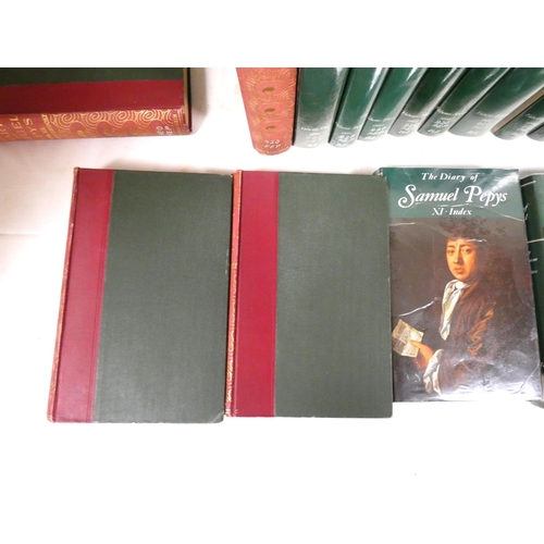 34 - PEPYS SAMUEL.  The Diary, ed. by Latham & Matthews. 11 vols. in d.w's. Ex lib. with la... 